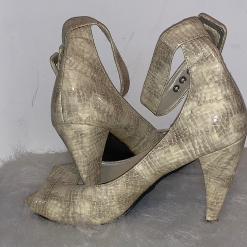 Peep Toe Ankle Strap Heels